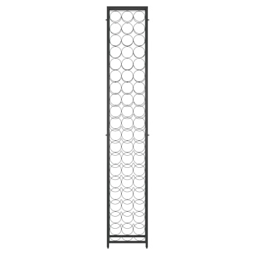 Suport sticle vin 57 de sticle, negru 34x18x200 cm fier forjat - Img 3