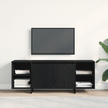 Suport TV - Stejar Negru - 120x30x40.5 cm - Fabricat din Lemn Prelucrat - Img 1