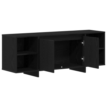 Suport TV - Stejar Negru - 120x30x40.5 cm - Fabricat din Lemn Prelucrat - Img 4