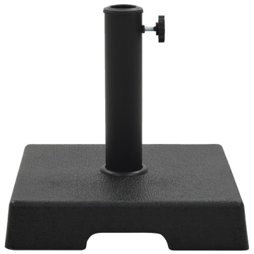 Suport umbrelă de soare, negru, 8 kg, polirășină, pătrat - Img 2