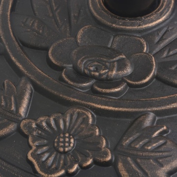 Suport umbrelă de soare, rășină, semicerc, bronz, 9 kg - Img 6