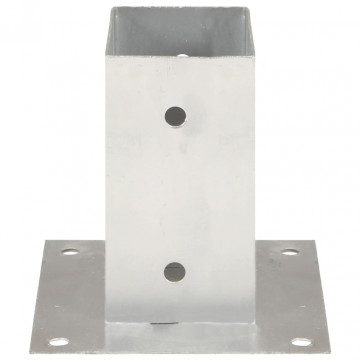 Suporți stâlp, 4 buc., metal galvanizat, 71 mm - Img 3