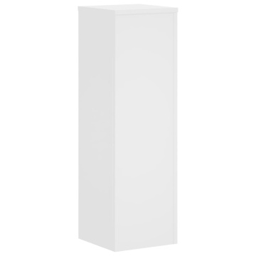 Suporturi de plante, 2 buc., alb, 25x25x80 cm, lemn prelucrat - Img 6