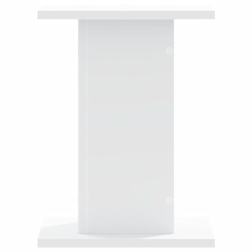 Suporturi de plante, 2 buc., alb, 30x30x40 cm, lemn prelucrat - Img 4