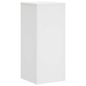 Suporturi de plante, 2 buc., alb, 30x30x70 cm, lemn prelucrat - Img 4
