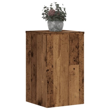 Suporturi de plante 2 buc lemn vechi 30x30x50cm lemn prelucrat - Img 3