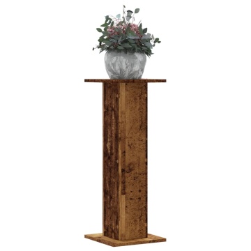 Suporturi de plante 2 buc. lemn vechi 30x30x80cm lemn prelucrat - Img 1