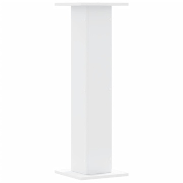 Suporturi difuzoare, 2 buc., alb, 30x30x95 cm, lemn prelucrat - Img 5