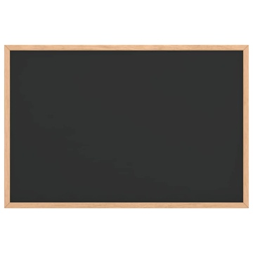 Tablă cu cadru din lemn masiv de pin negru 60x40 cm - Img 3