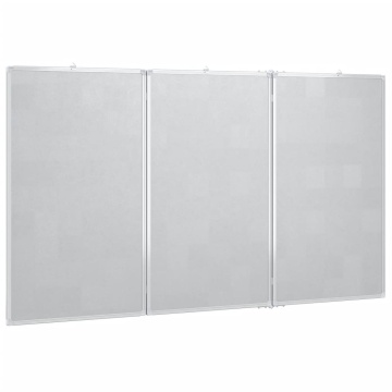 Tablă magnetică pliabilă, alb, 180x80x1,7 cm, aluminiu - Img 4