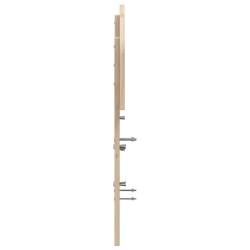 Tăblie de pat, 120 cm, lemn masiv de pin - Img 8
