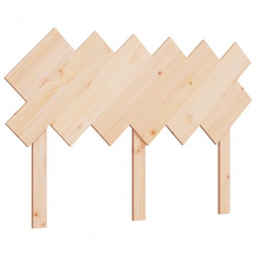 Tăblie de pat, 122,5x3x80,5 cm, lemn masiv de pin - Img 2