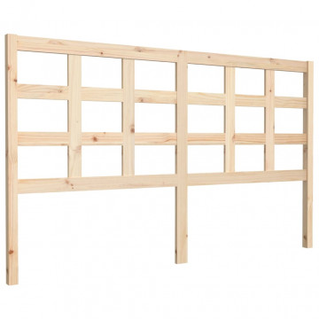 Tăblie de pat, 165,5x4x100 cm, lemn masiv de pin - Img 2
