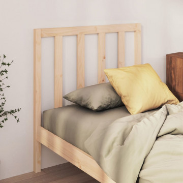 Tăblie de pat, 81x4x100 cm, lemn masiv de pin - Img 1