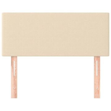 Tăblie de pat, crem, 100x5x78/88 cm, textil - Img 3