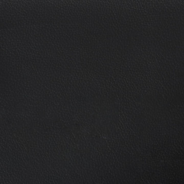 Tăblie de pat cu aripioare, negru, 103x16x118/128 cm, piele eco - Img 5