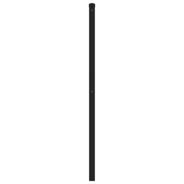Tăblie de pat metalică, negru, 180 cm - Img 7