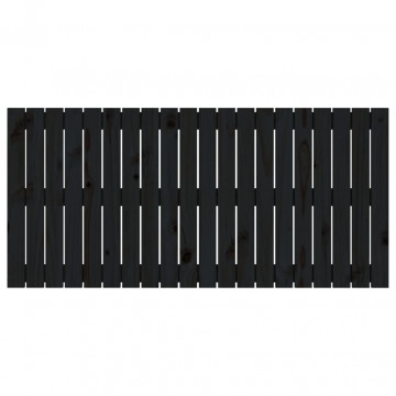 Tăblie de pat pentru perete, negru, 127,5x3x60 cm - Img 4
