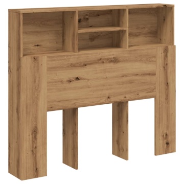 Tăblie pat/dulap, lemn artizanal 120x19x103,5 cm lemn prelucrat - Img 2