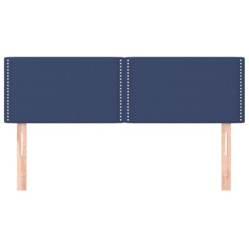 Tăblii de pat, 2 buc., albastru, 72x5x78/88 cm, textil - Img 3