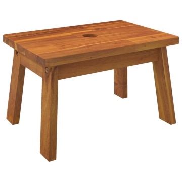 Taburet cu 1 treaptă, 38x26x22 cm, lemn masiv de acacia - Img 2