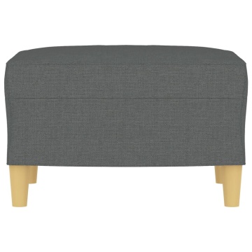 Taburet, gri închis, 60x50x41 cm, material textil - Img 3