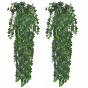 Tufișuri de iederă artificială, 4 buc., verde, 90 cm - Img 2