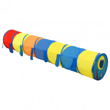Tunel de joacă pentru copii, multicolor, 245 cm, poliester - Img 3