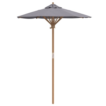 Umbra de grădină , Gri Închis, 150x210 cm, din Bambus - Img 2