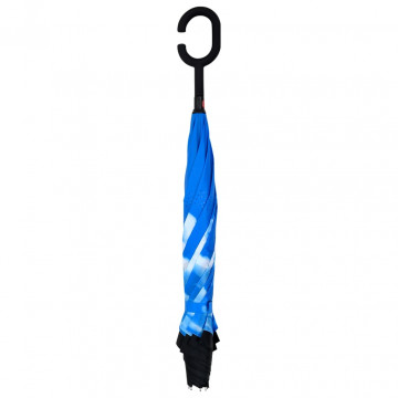 Umbrelă cu mâner în formă de C, negru, 108 cm - Img 2