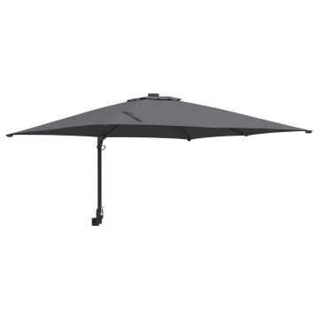 Umbrelă de exterior Antracit Poliester, Oțel vopsit electrostatic - Img 2