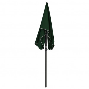 Umbrelă de grădină cu stâlp, verde, 200x130 cm - Img 4