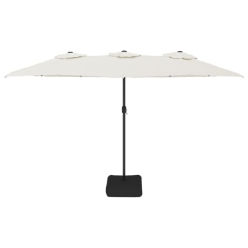 Umbrelă de soare cu două capete, alb nisipiu, 449x245 cm - Img 3