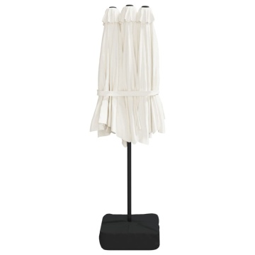 Umbrelă de soare cu două capete, alb nisipiu, 449x245 cm - Img 8