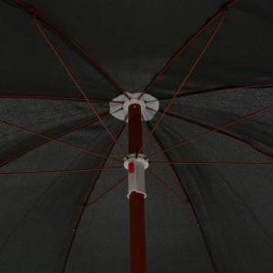 Umbrelă de soare cu stâlp din oțel, antracit, 180 cm - Img 2
