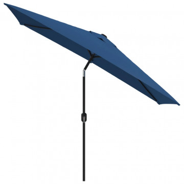 Umbrelă de soare cu stâlp metalic, azur, 300 x 200 cm - Img 3