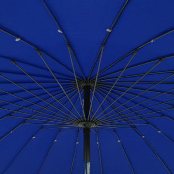 Umbrelă de soare de exterior, stâlp aluminiu, azuriu, 270 cm - Img 5