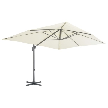 Umbrelă de soare de grădină, bază portabilă, nisipiu - Img 3