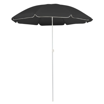 Umbrelă de soare de grădină, stâlp din oțel, antracit, 180 cm - Img 1