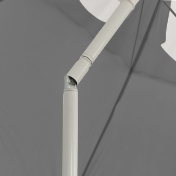 Umbrelă de soare de plajă, antracit, 300 cm - Img 5
