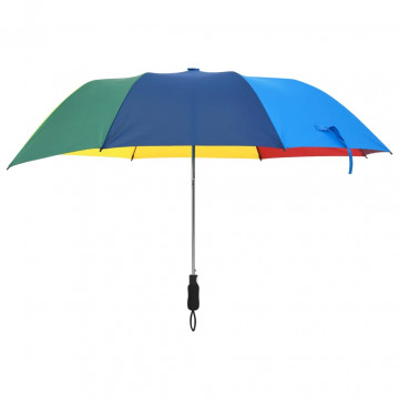 Umbrelă pliabilă automată, multicolor, 124 cm - Img 3