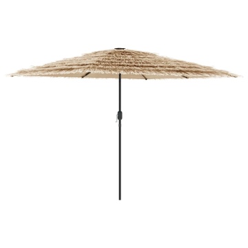 Umbrelă soare de grădină cu stâlp din oțel, maro 268x268x226 cm - Img 2