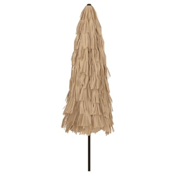 Umbrelă soare de grădină cu stâlp din oțel, maro 324x324x247 cm - Img 6