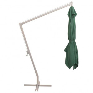 Umbrelă suspendată, stâlp de aluminiu, 300x300 cm, verde - Img 4