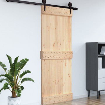 Ușă „NARVIK”, 100x210 cm, lemn masiv de pin - Img 4