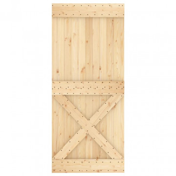 Ușă „NARVIK”, 90x210 cm, lemn masiv de pin - Img 8