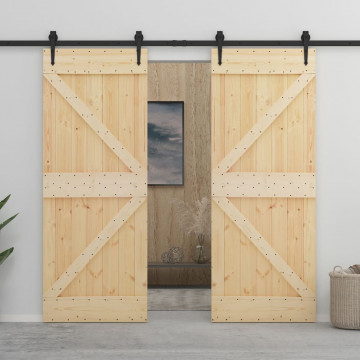Ușă, 100x210 cm, lemn masiv de pin - Img 6
