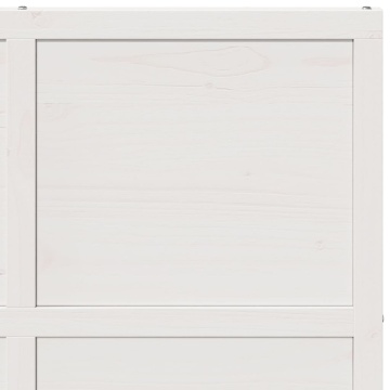 Ușă de hambar, alb, 100x208 cm, lemn masiv de pin - Img 7