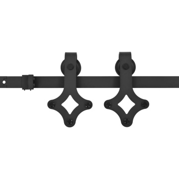 Ușă glisantă cu set de feronerie 85x210 cm, lemn masiv de pin - Img 7