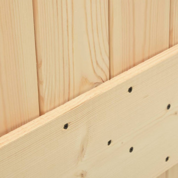 Ușă glisantă cu set feronerie, 100x210 cm, lemn masiv de pin - Img 5